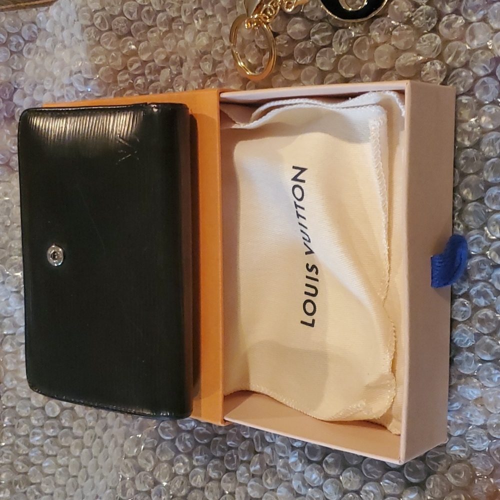 Louis vuitton trio momgram epi homme / wallet key chain cover some flaws box - Picture 6 of 16